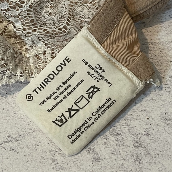 Thirdlove 24/7 Lace Balconette Bra 44C - Picture 6 of 6
